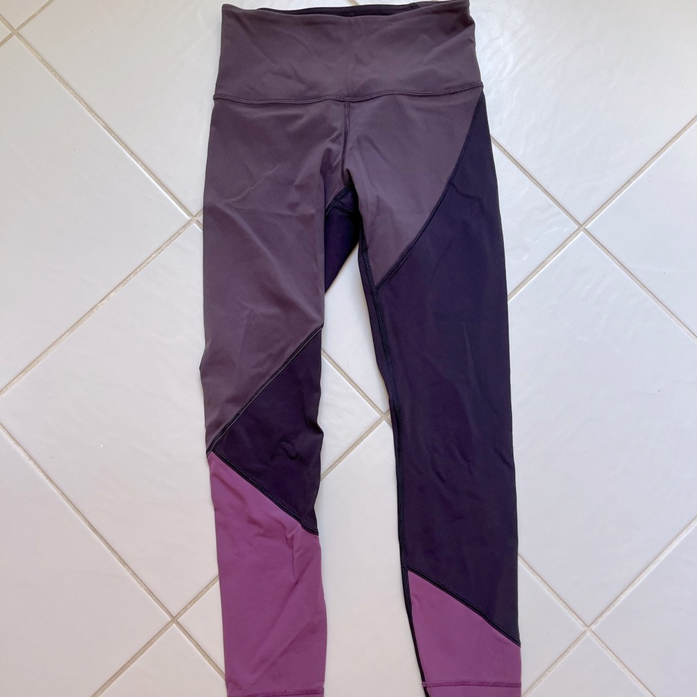 Multi-shade purple Lululemon leggings